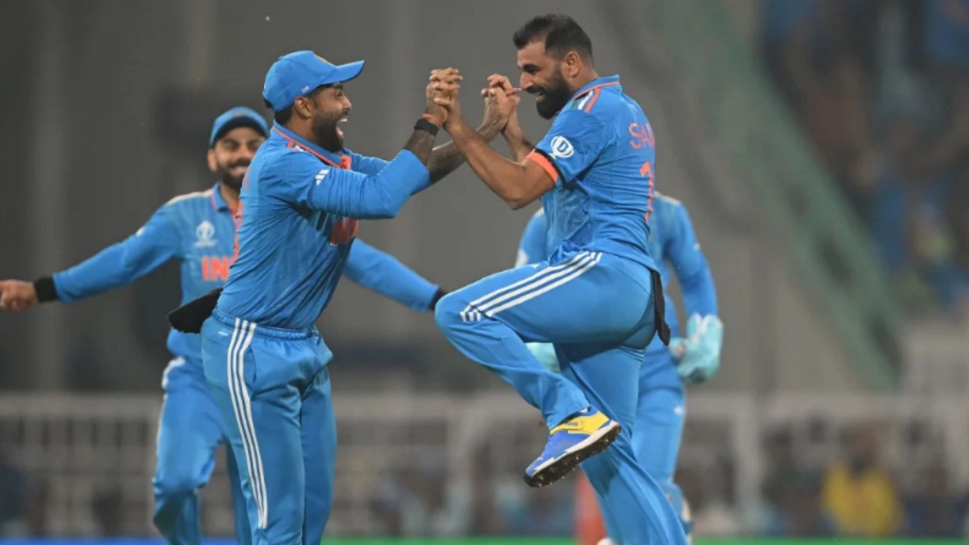 Mohammed Shami was overjoyed after casting Jonny Bairstow. (Pic: AP)
